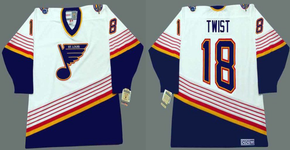 2019 Men St.Louis Blues 18 Twist white CCM NHL jerseys